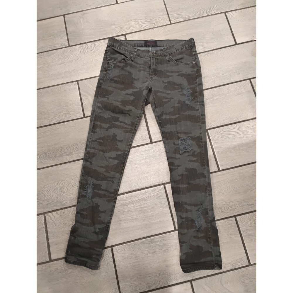 JAMES JEANS Womens Camo Distressed Skinny Jeans Size 28